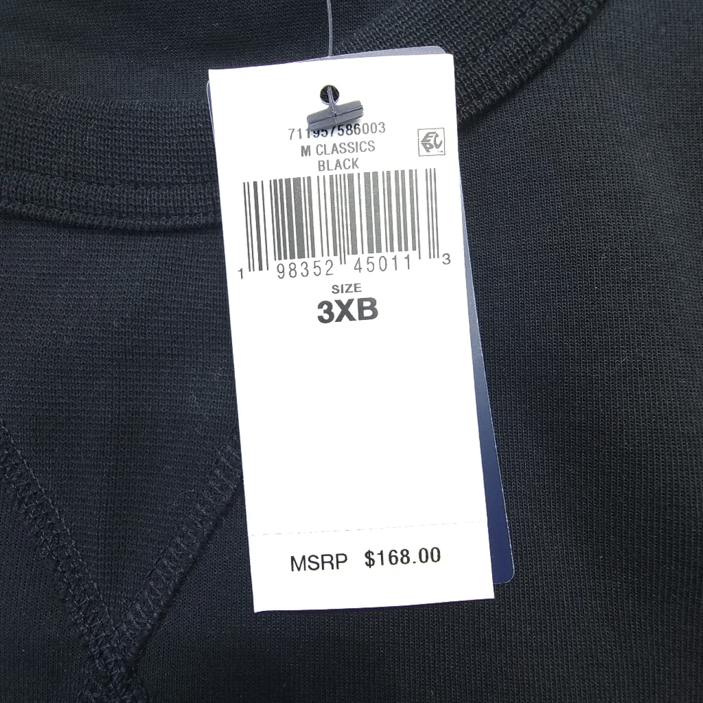 NWT POLO RALPH LAUREN Men's 3XB Leather Big Pony Logo Fleece Crew Neck Sweater